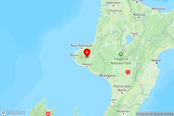 South Taranaki, Taranaki Region Map