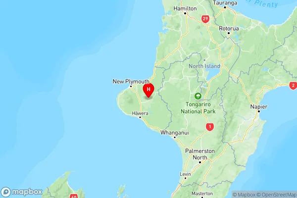 Douglas, Taranaki Region Map
