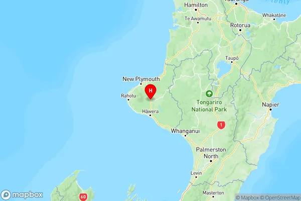 Stratford, Taranaki Region Map