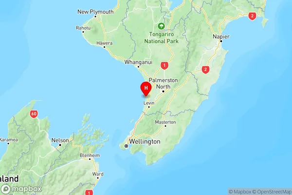 Foxton Beach, Manawatu-Wanganui Region Map