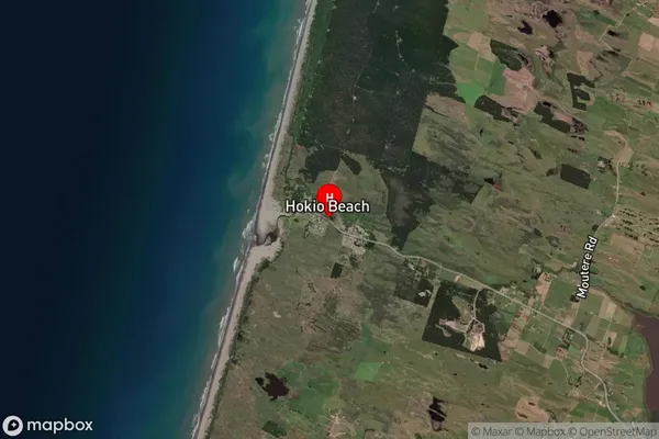 Hokio Beach, Manawatu-Wanganui Satellite Map