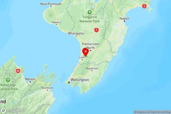 Shannon, Manawatu-Wanganui Region Map