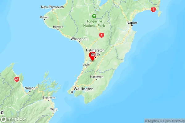 Tokomaru, Manawatu-Wanganui Region Map