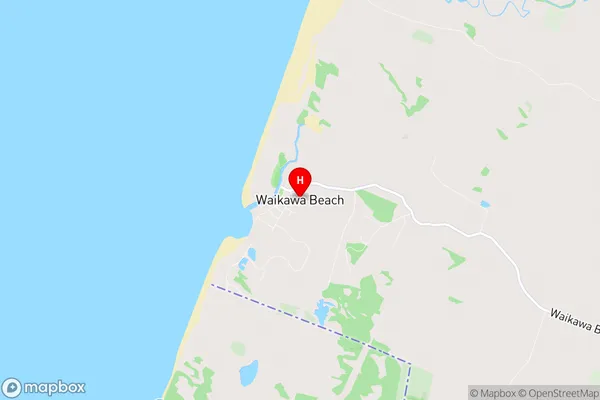 Waikawa Beach, Manawatu-Wanganui Region Map