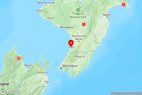 Waitarere, Manawatu-Wanganui Region Map