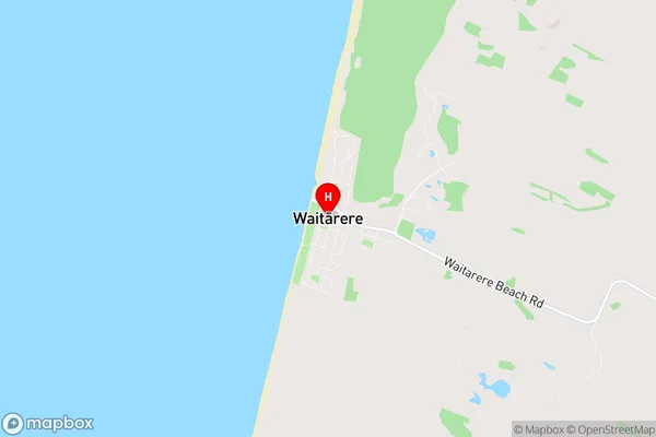 Waitarere Beach, Manawatu-Wanganui Region Map