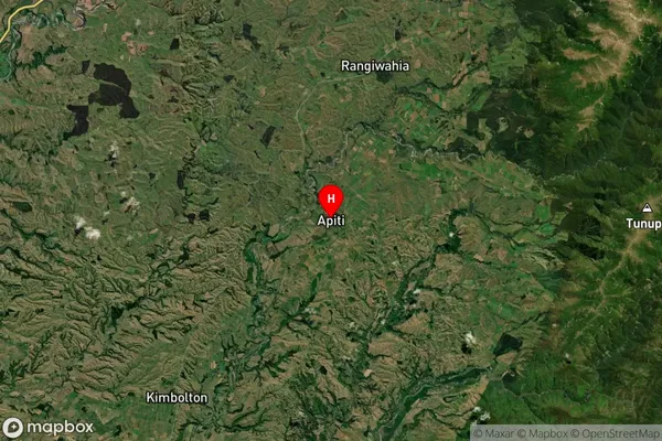 Apiti, Manawatu-Wanganui Satellite Map