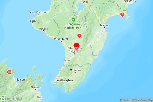 Bunnythorpe, Manawatu-Wanganui Region Map