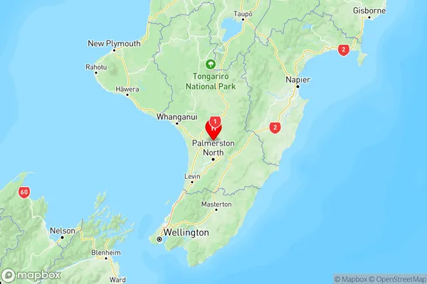 Halcombe, Manawatu-Wanganui Region Map