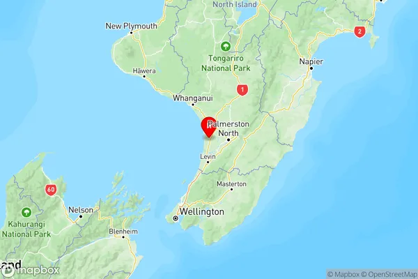 Himatangi, Manawatu-Wanganui Region Map