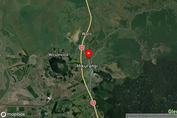 Hikurangi, Northland Satellite Map