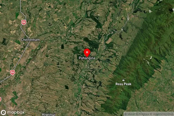 Pohangina, Manawatu-Wanganui Satellite Map