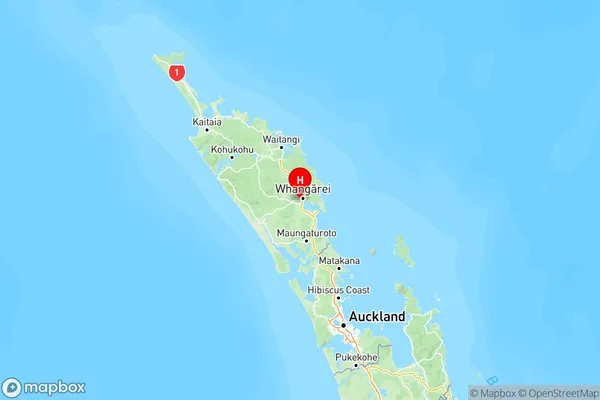 Horahora, Northland Region Map