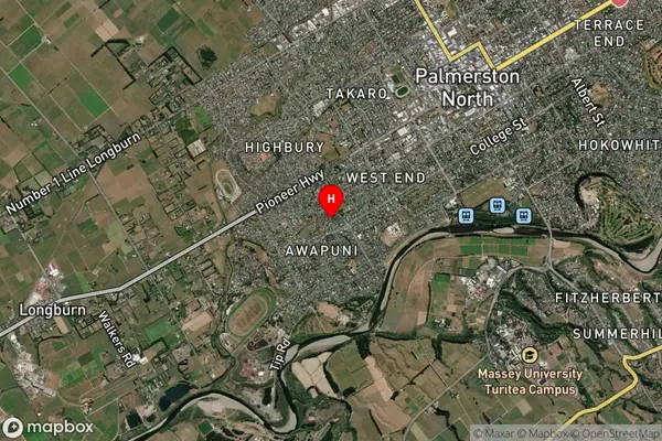 Awapuni, Manawatu-Wanganui Satellite Map