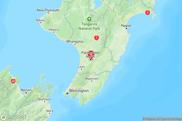 Fitzherbert, Manawatu-Wanganui Region Map