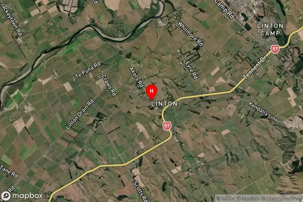 Linton, Manawatu-Wanganui Satellite Map