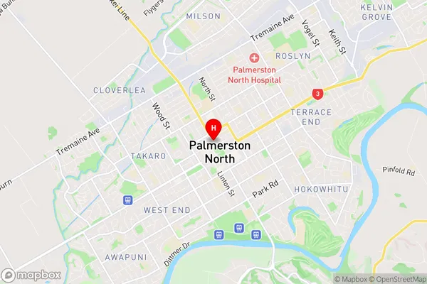 Palmerston North Surrounds, Manawatu-Wanganui Region Map