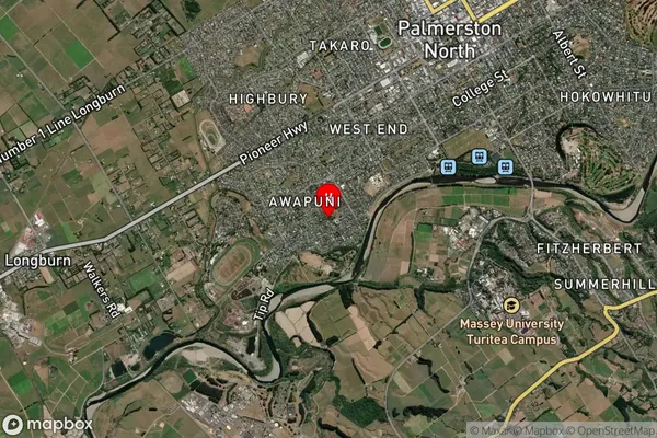 Riverdale, Manawatu-Wanganui Satellite Map