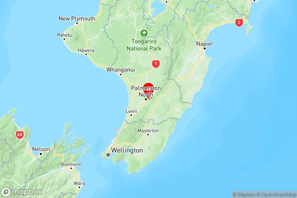 Whakarongo, Manawatu-Wanganui Region Map