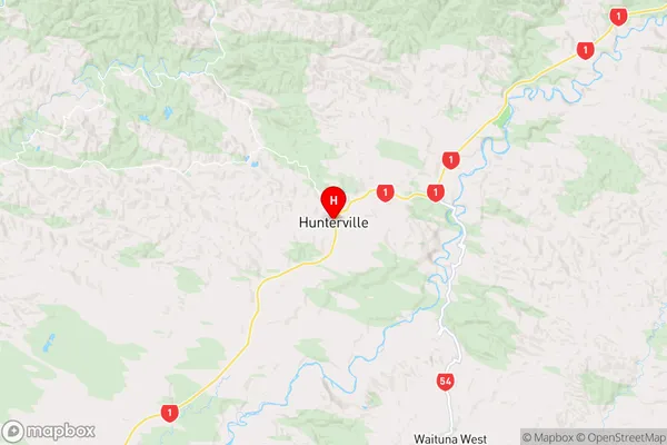 Hunterville, Manawatu-Wanganui Region Map