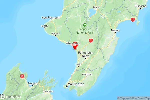 Koitiata, Manawatu-Wanganui Region Map