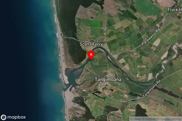 Parewanui Scott's Ferry, Manawatu-Wanganui Satellite Map