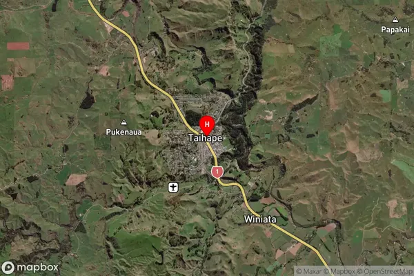 Taihape and Surrounds, Manawatu-Wanganui Satellite Map