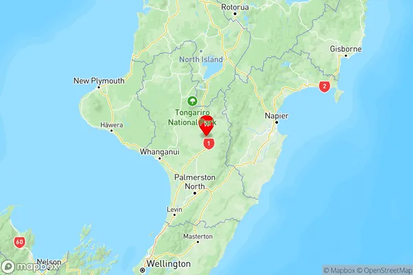 Taihape and Surrounds, Manawatu-Wanganui Region Map