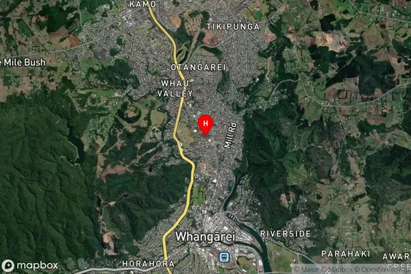 Kensington, Northland Satellite Map