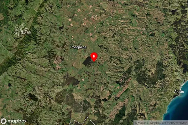 Pongaroa, Manawatu-Wanganui Satellite Map