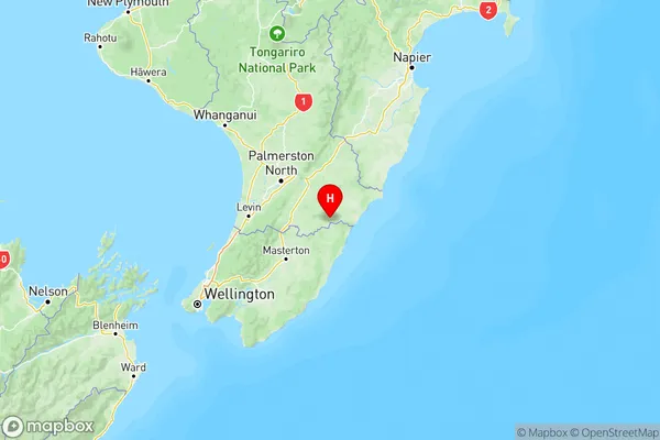 Tiraumea, Manawatu-Wanganui Region Map