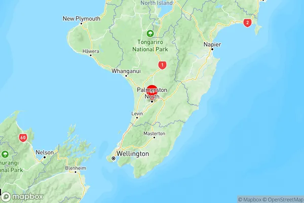 Tararua, Manawatu-Wanganui Region Map