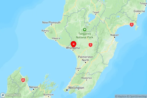 Aramoho, Manawatu-Wanganui Region Map