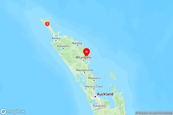 Kiripaka, Northland Region Map