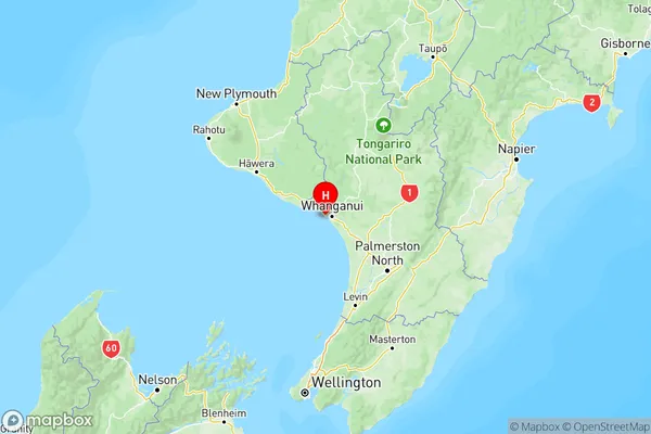 Castlecliff, Manawatu-Wanganui Region Map