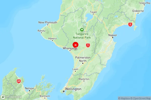 Fordell, Manawatu-Wanganui Region Map