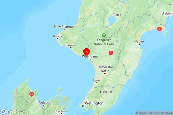 Kai Iwi, Manawatu-Wanganui Region Map