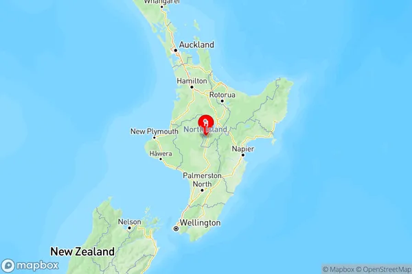 Central North Island, Central North Island Region Map