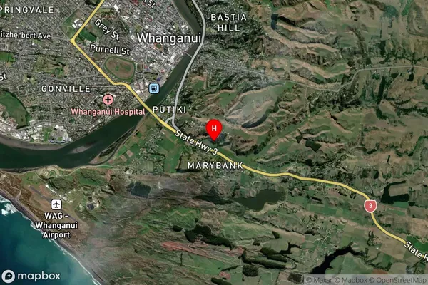 Marybank, Manawatu-Wanganui Satellite Map