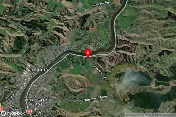 Okoia, Manawatu-Wanganui Satellite Map