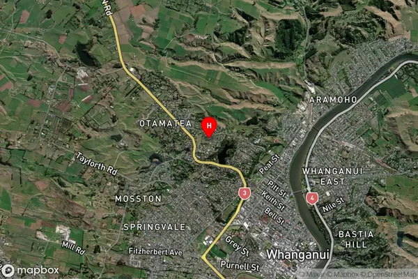 Otamatea, Manawatu-Wanganui Satellite Map