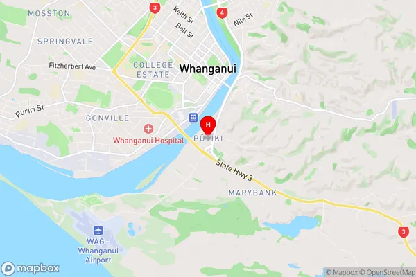 Putiki, Manawatu-Wanganui Region Map