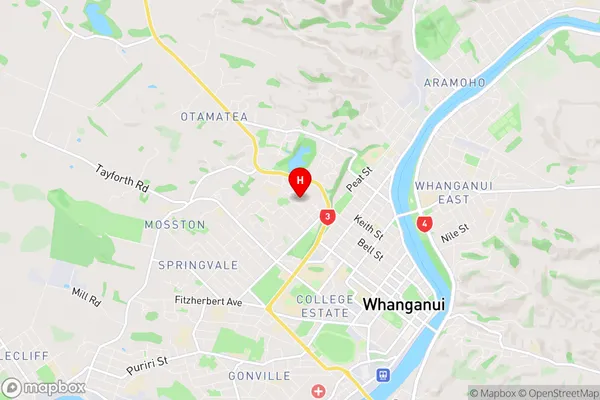 Saint Johns Hill, Manawatu-Wanganui Region Map