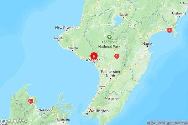 Saint Johns Hill, Manawatu-Wanganui Region Map