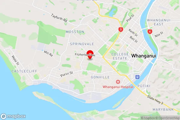 Tawhero, Manawatu-Wanganui Region Map