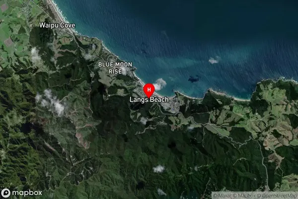 Langs Beach, Northland Satellite Map