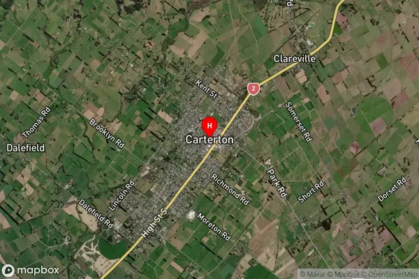 Carterton, Wellington Satellite Map