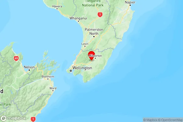 Carterton, Wellington Region Map