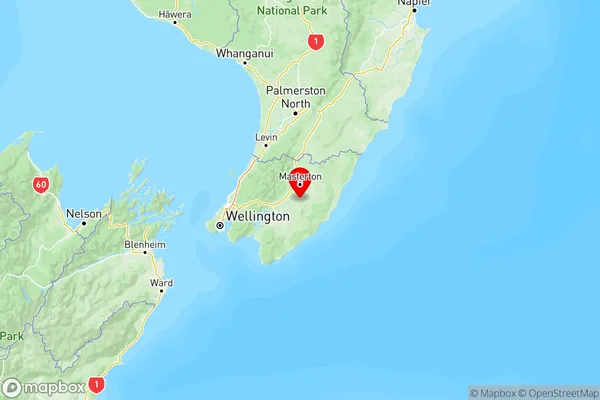 Gladstone, Wellington Region Map