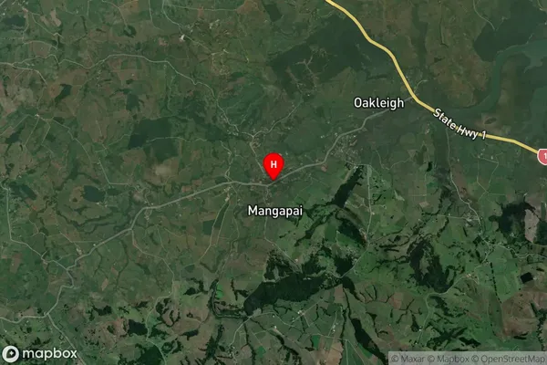 Mangapai and Surrounds, Northland Satellite Map